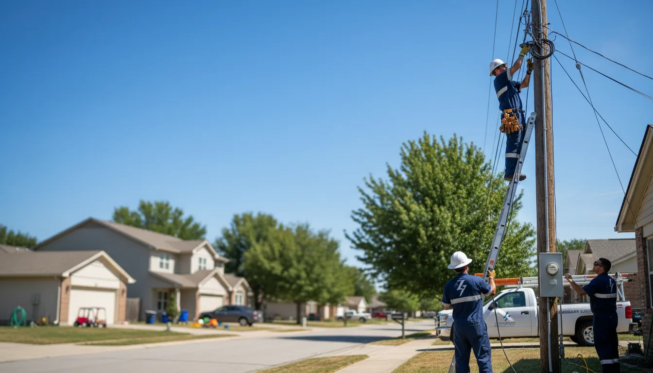 Residential electrician providing installation services in Clay, KY
